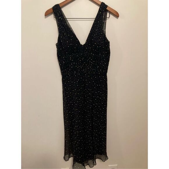 ‎Whbm silk black bias cut dress - Picture 1 of 4
